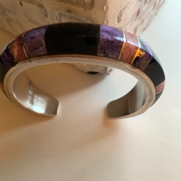 Bracelet Navajo 925S Multiple stone types Stunning - Picture 7 of 8